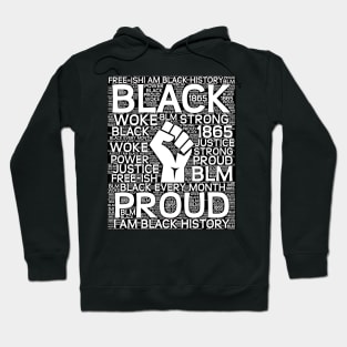 I Am Black History Month - Black Power Fist Hoodie